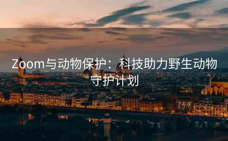 Zoom与动物保护：科技助力野生动物守护计划