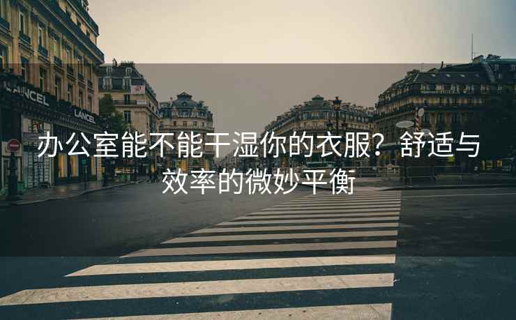 办公室能不能干湿你的衣服？舒适与效率的微妙平衡